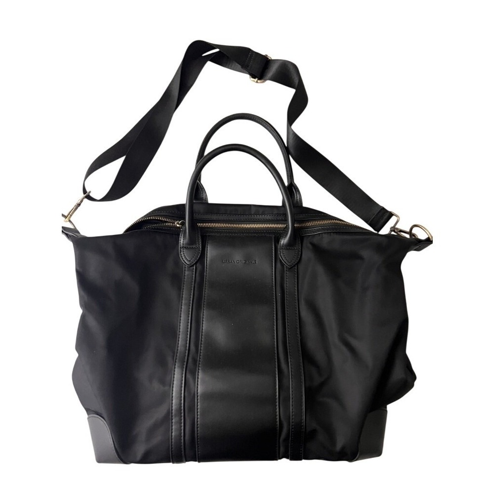 Urban Originals Weekender Gym Bag Women OS Vegan Leather Nylon Duffel Travel